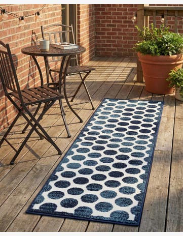 2' x 8' Easy-Clean Sabrina Soto Indoor / Outdoor Runner Rug