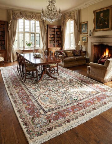 9' 6 x 12' 10 Kashmar Wool Rug