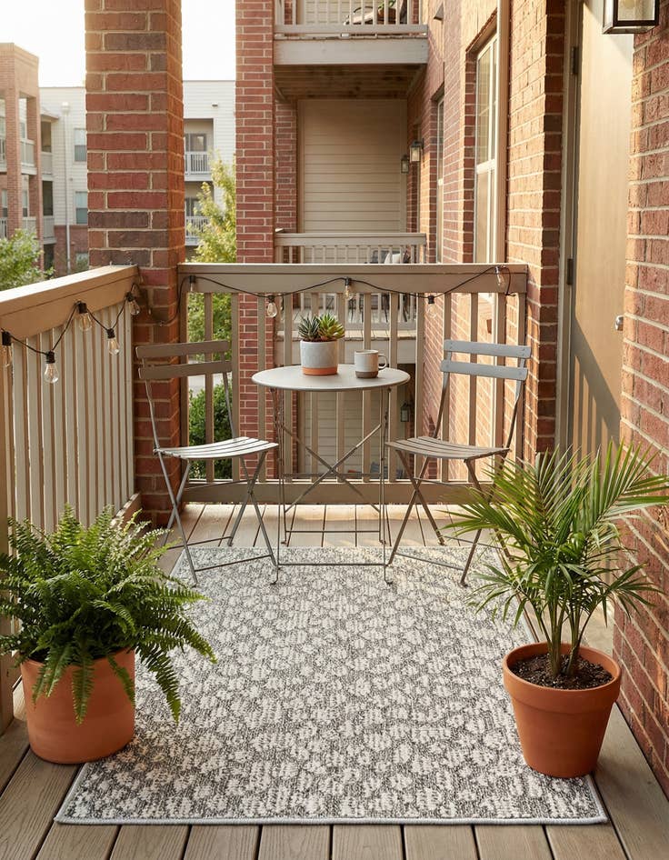 Detail image of 2' x 3' 1  Washable Safari Indoor / Outdoor Rug