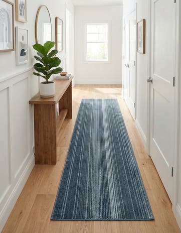 Blue Gemstone Runner Rug