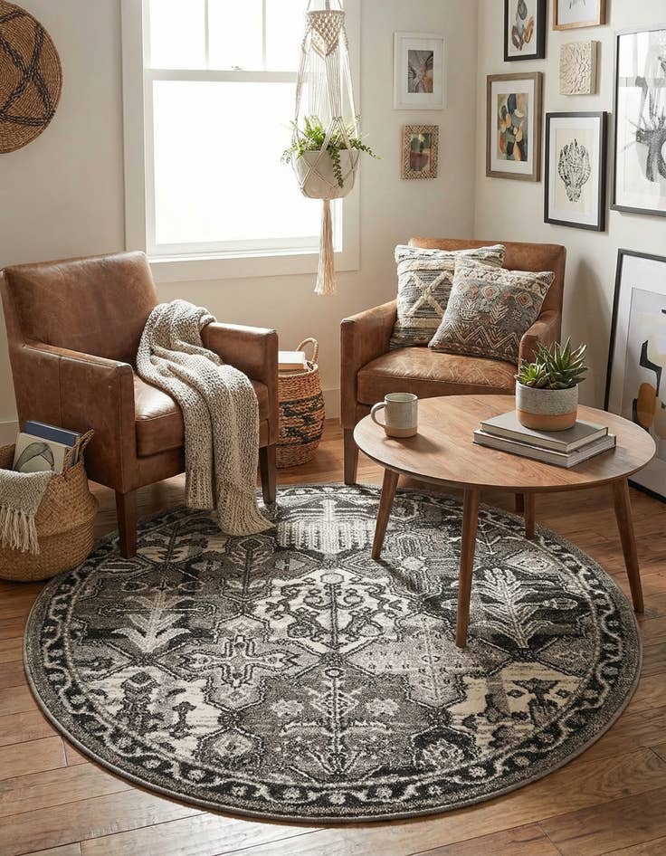 Detail image of 3' x 3' Vista Round Rug