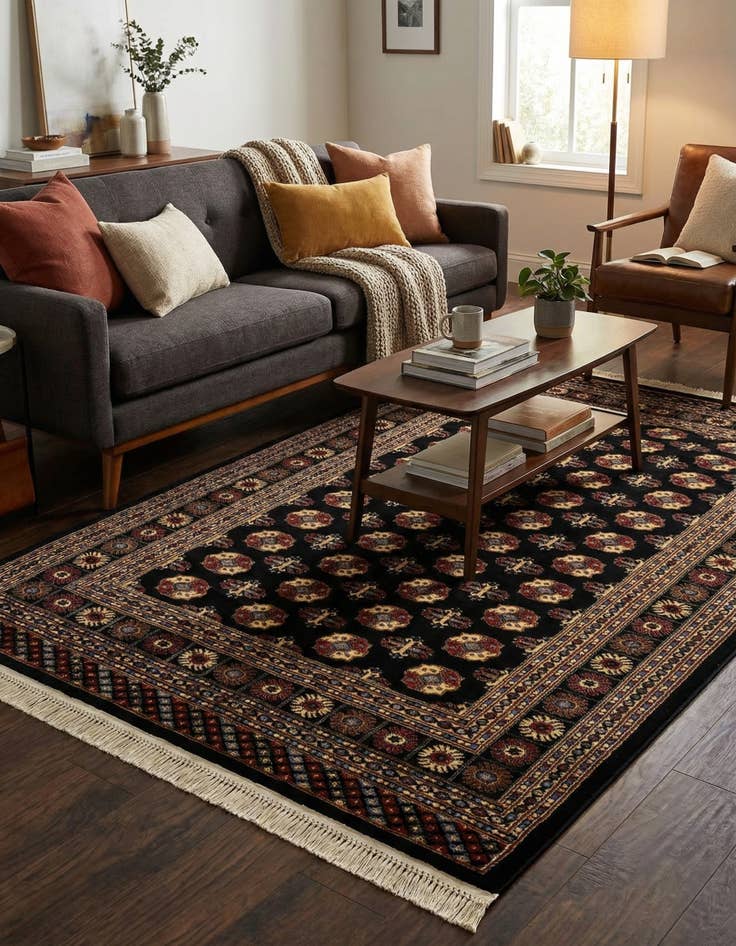 Detail image of  5' 3 x 8' Bokhara Rug