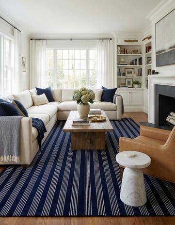 9' x 12' Jill Zarin Striped Wool Rug