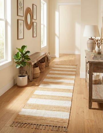 2' 2 x 10' Hand Woven Chindi Rag Runner Rug