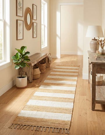 2' 2 x 10' Hand Woven Chindi Rag Runner Rug