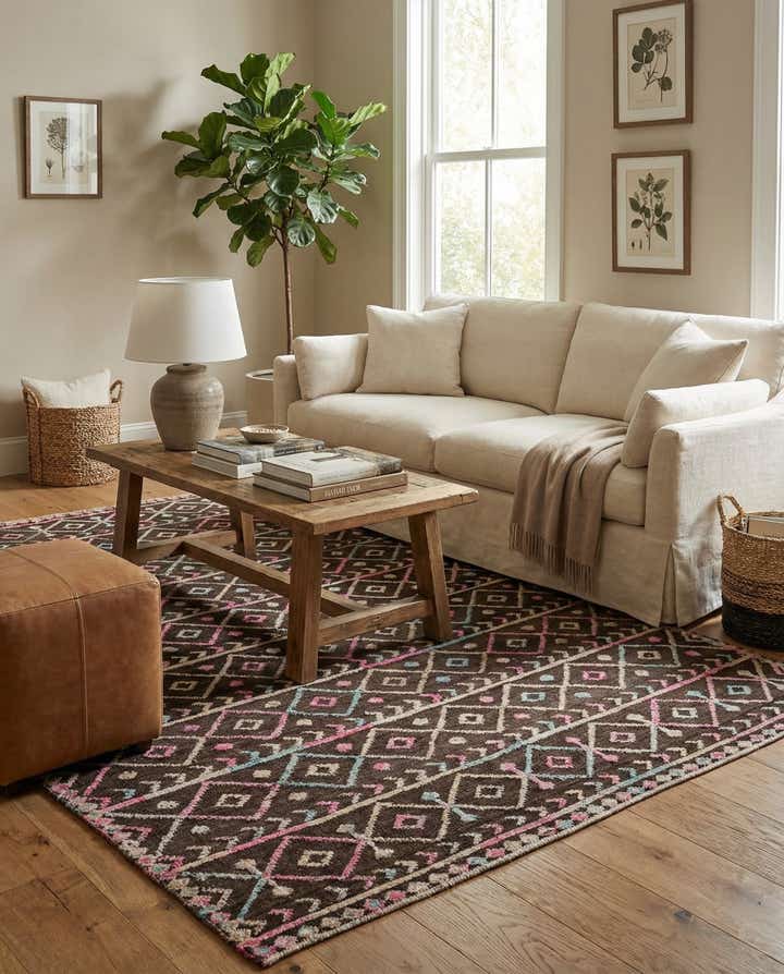 6' 6 x 10' 2 Hand Knotted Darya Wool Rug