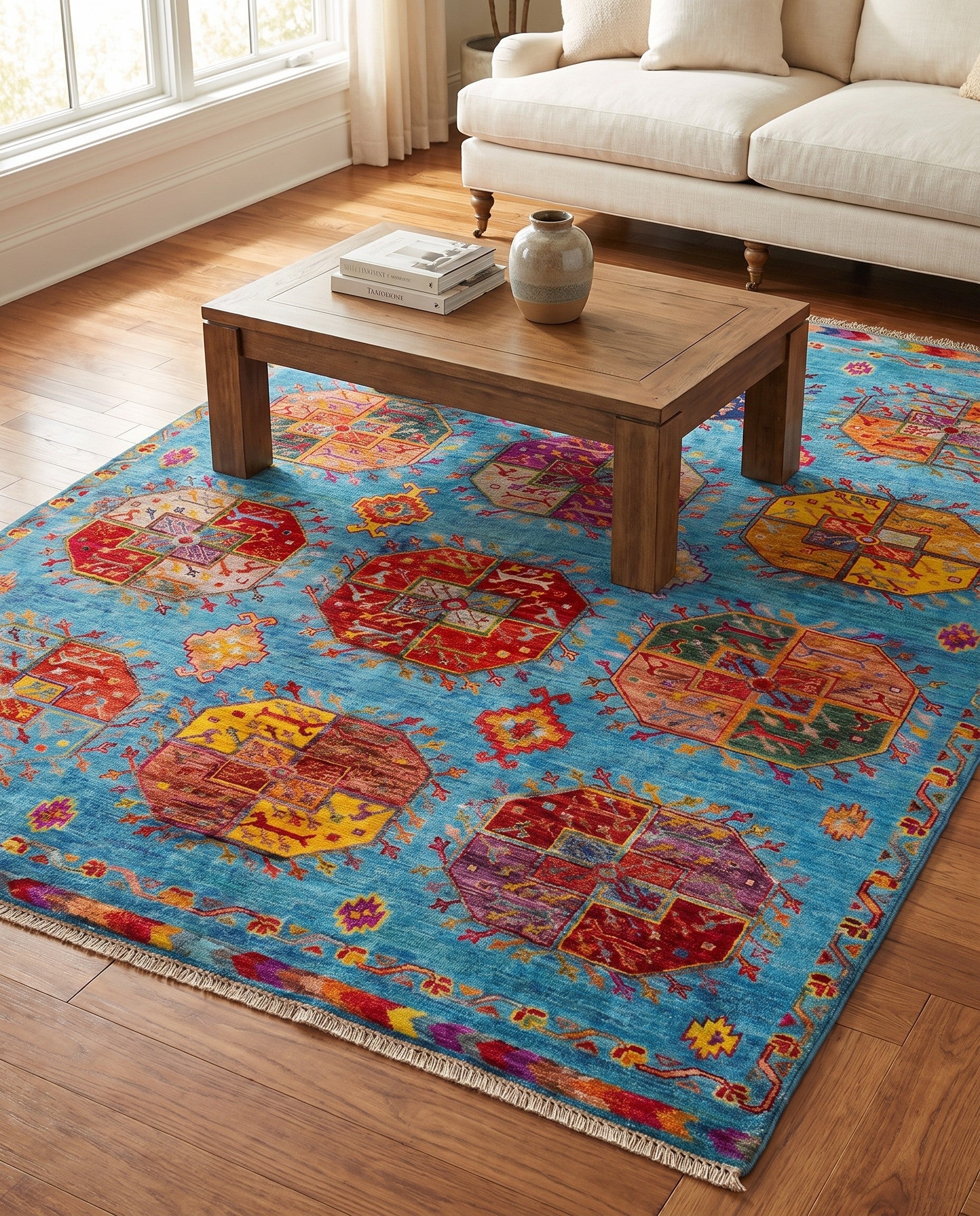 5' 1 x 7' 3 Hand Knotted Ariana Ziegler Rug