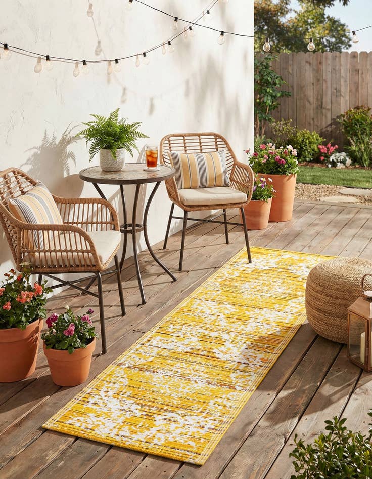 Detail image of  2' x 6'  Washable Vista Breeze Indoor / Outdoor Runner Rug