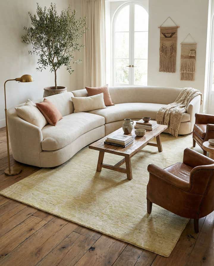 5' 8 x 8' 3 Hand Knotted Moroccan Wool Rug