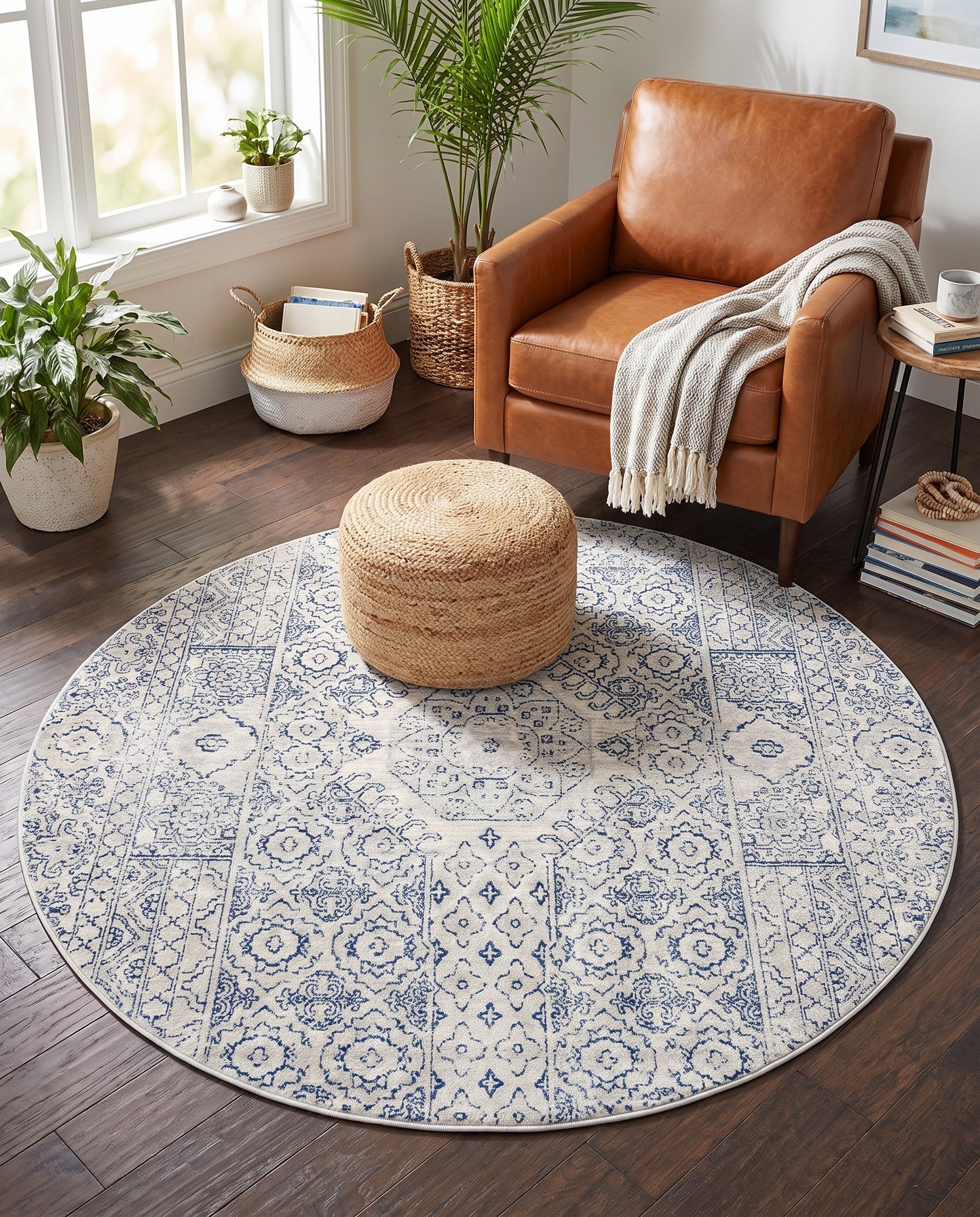5' 3 x 5' 3 Newport Round Rug