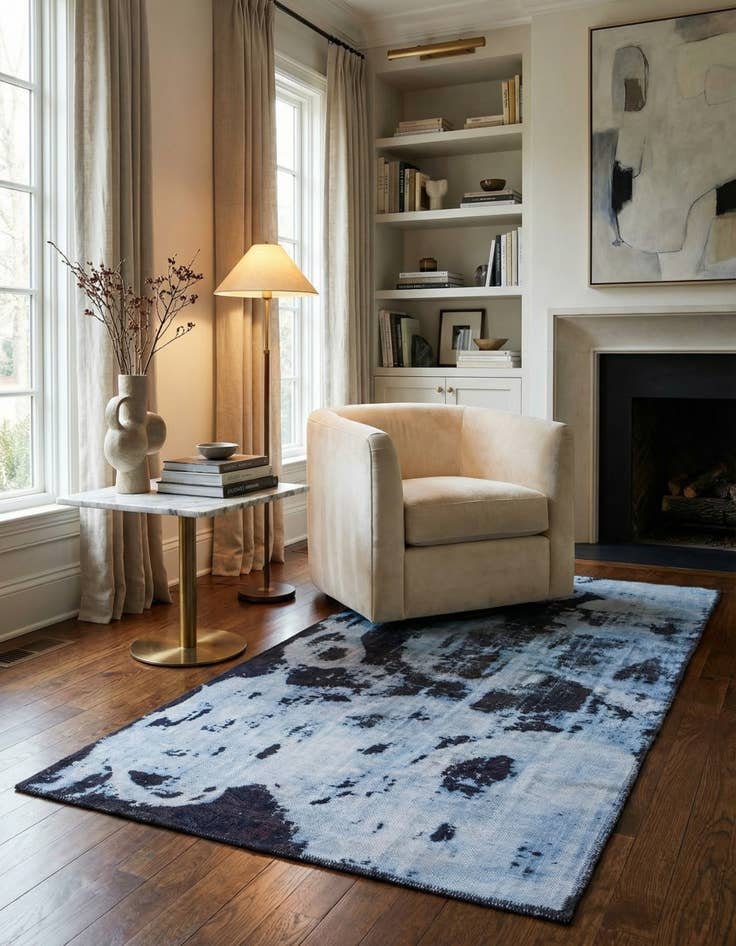 Detail image of 3' 3 x 6' 3  Hand Knotted Ultra Vintage Persian Wool Rug