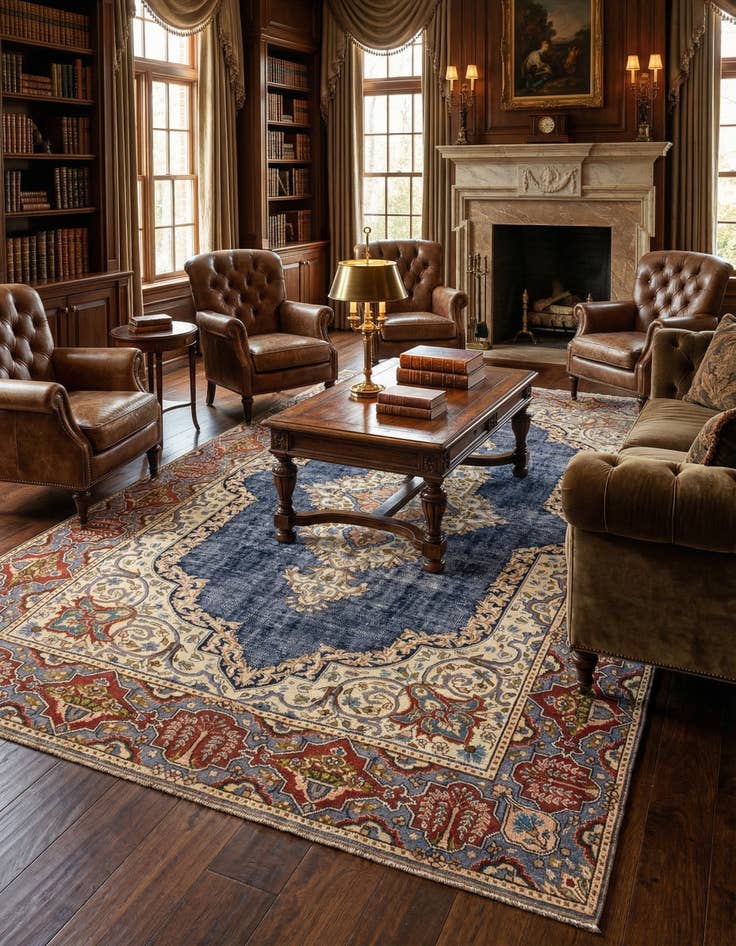 Detail image of 6' 7 x 9' 9 Vintage Royal Rug