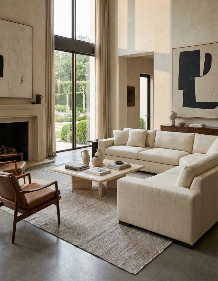 Detail image of 13' 11 x 18' 4  Hand Woven Kilim Modern Wool Rug