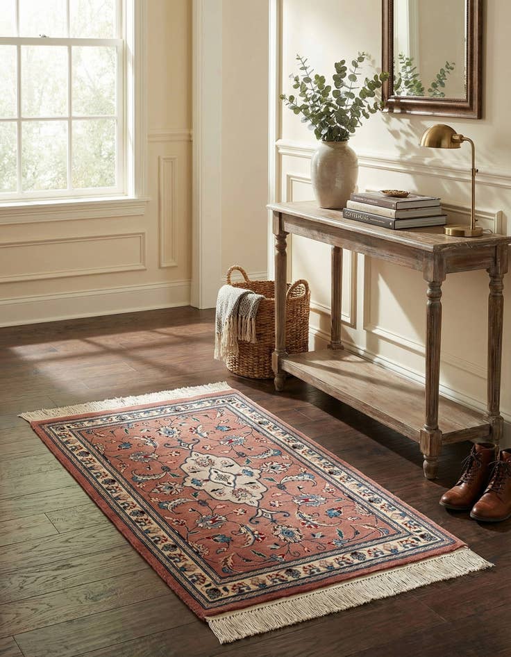 Detail image of 2' 2 x 3' 1  Hand Knotted Lahour Oriental Wool Rug