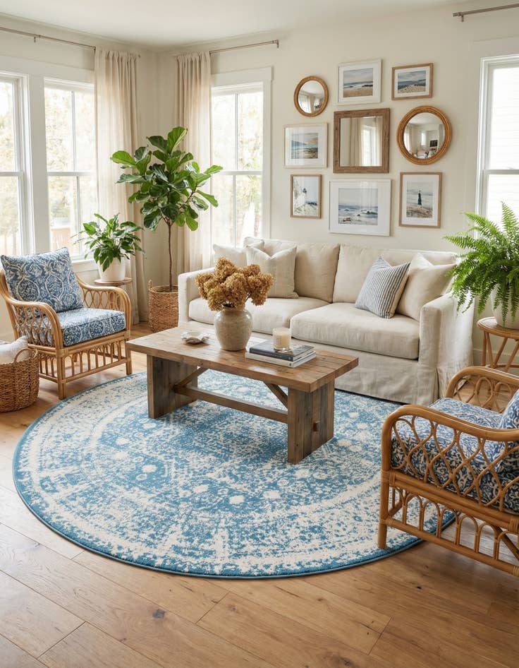 Detail image of 8' x 8' Venice Round Rug