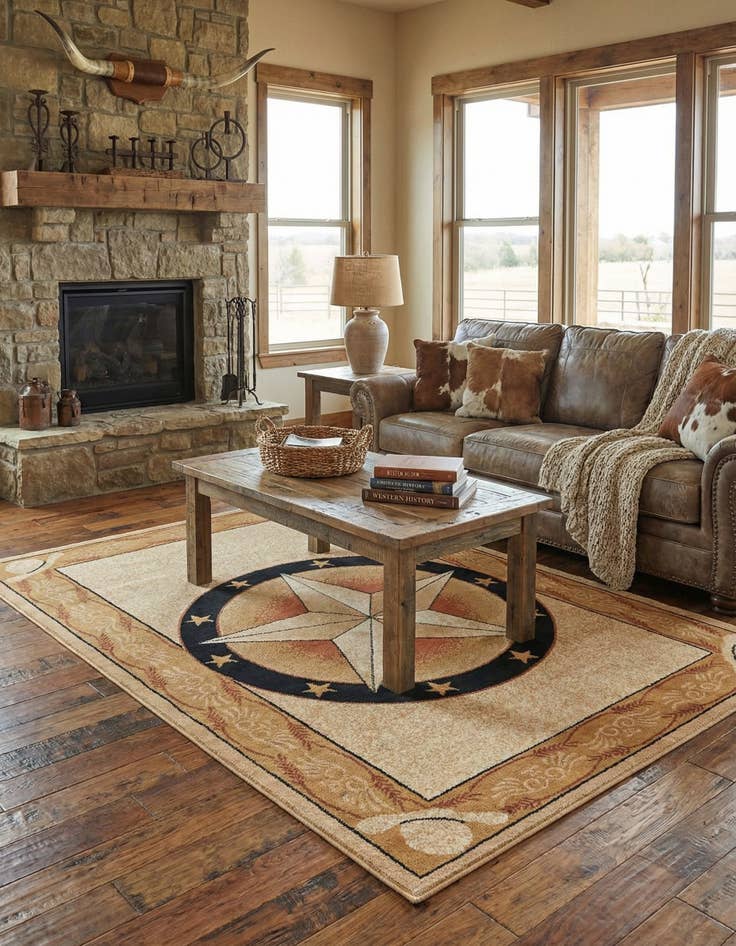 Detail image of 5' 3 x 8' Pioneer Rug