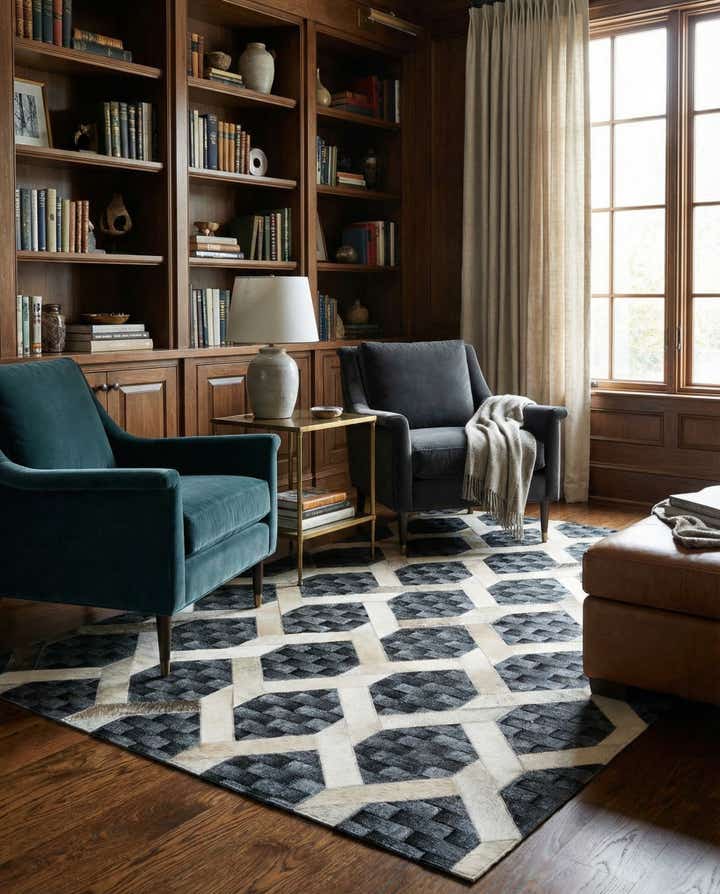 5' 4 x 7' 10 Cowhide - Patchwork Rug