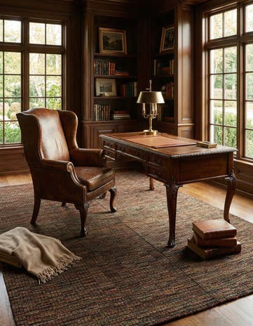 8' x 10' 6 Hand Knotted Darya Wool Rug