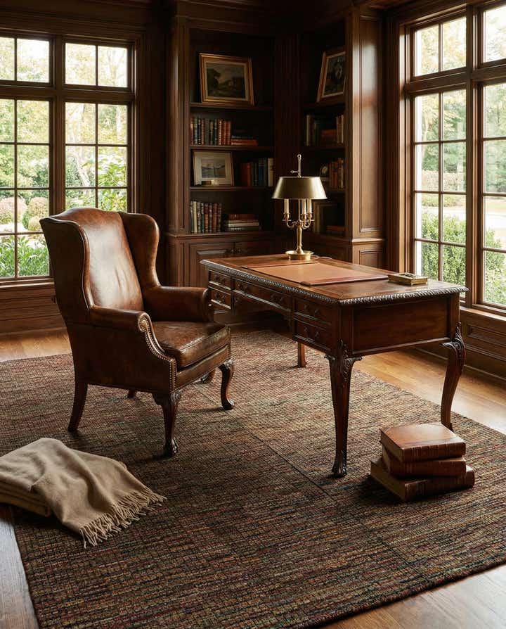 8' x 10' 6 Hand Knotted Darya Wool Rug