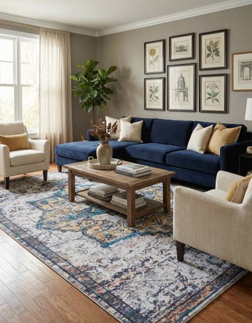 10' 6 x 14' Washable Francesca Rug