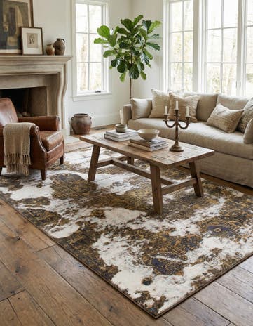5' x 8' 8 Hand Knotted Ultra Vintage Persian Wool Rug