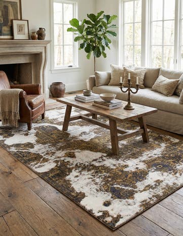 5' x 8' 8 Hand Knotted Ultra Vintage Persian Wool Rug