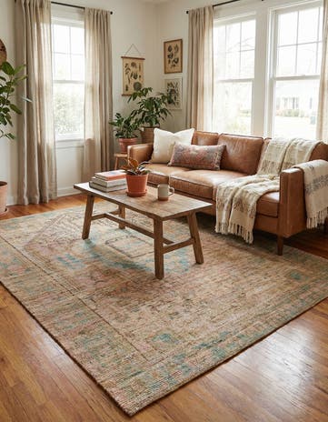 7' 10 x 10' Hand Woven Chenille Jute Rug