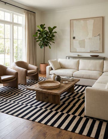 8' 4 x 9' 7 Hand Woven Kilim Modern Wool Rug