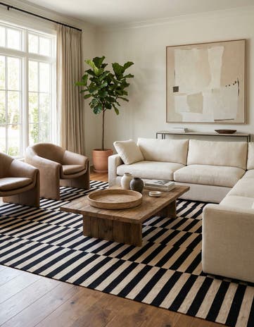 8' 4 x 9' 7 Hand Woven Kilim Modern Wool Rug