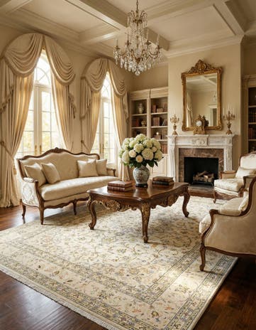 8' 6 x 11' 1 Kashan Wool Rug