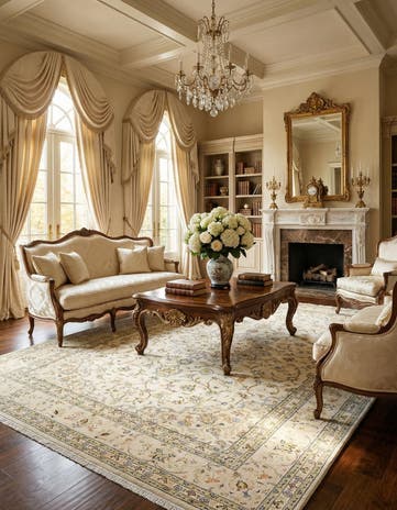 8' 6 x 11' 1 Kashan Wool Rug