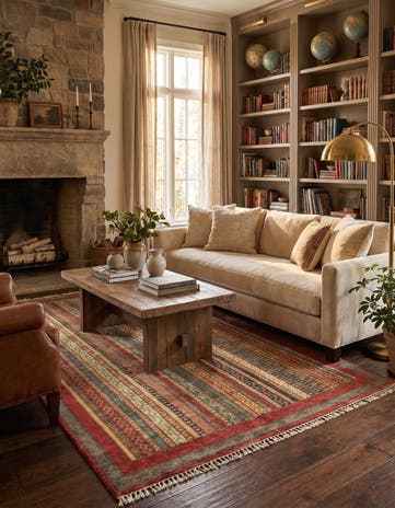 5' 1 x 6' 5 Hand Knotted Ariana Ziegler Rug