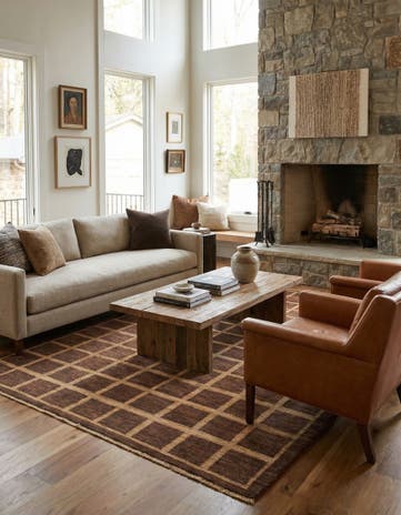 5' 9 x 8' Hand Knotted Modern Ziegler Rug