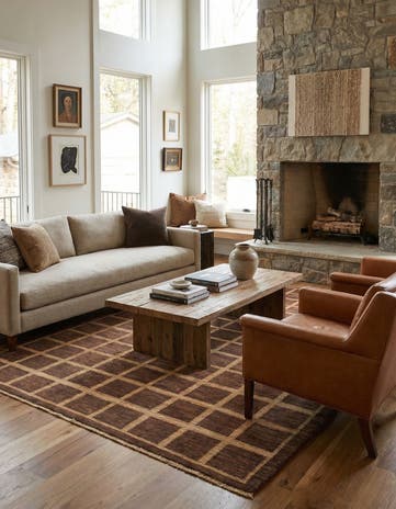 5' 9 x 8' Hand Knotted Modern Ziegler Rug