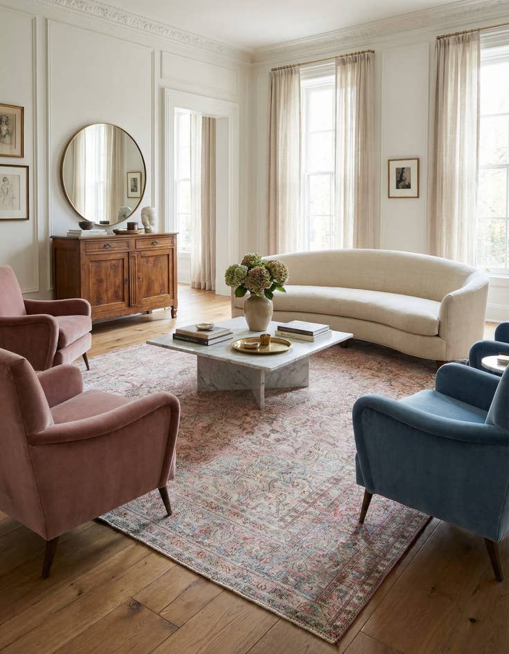 Detail image of 9' 7 x 12' 8  Hand Knotted Ultra Vintage Persian Wool Rug