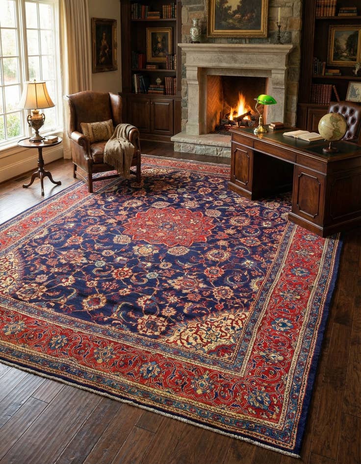 Detail image of 9' 7 x 12' 11 Sarouk Rug