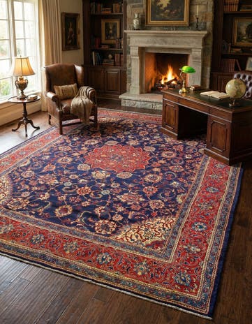 9' 7 x 12' 11 Sarouk Rug