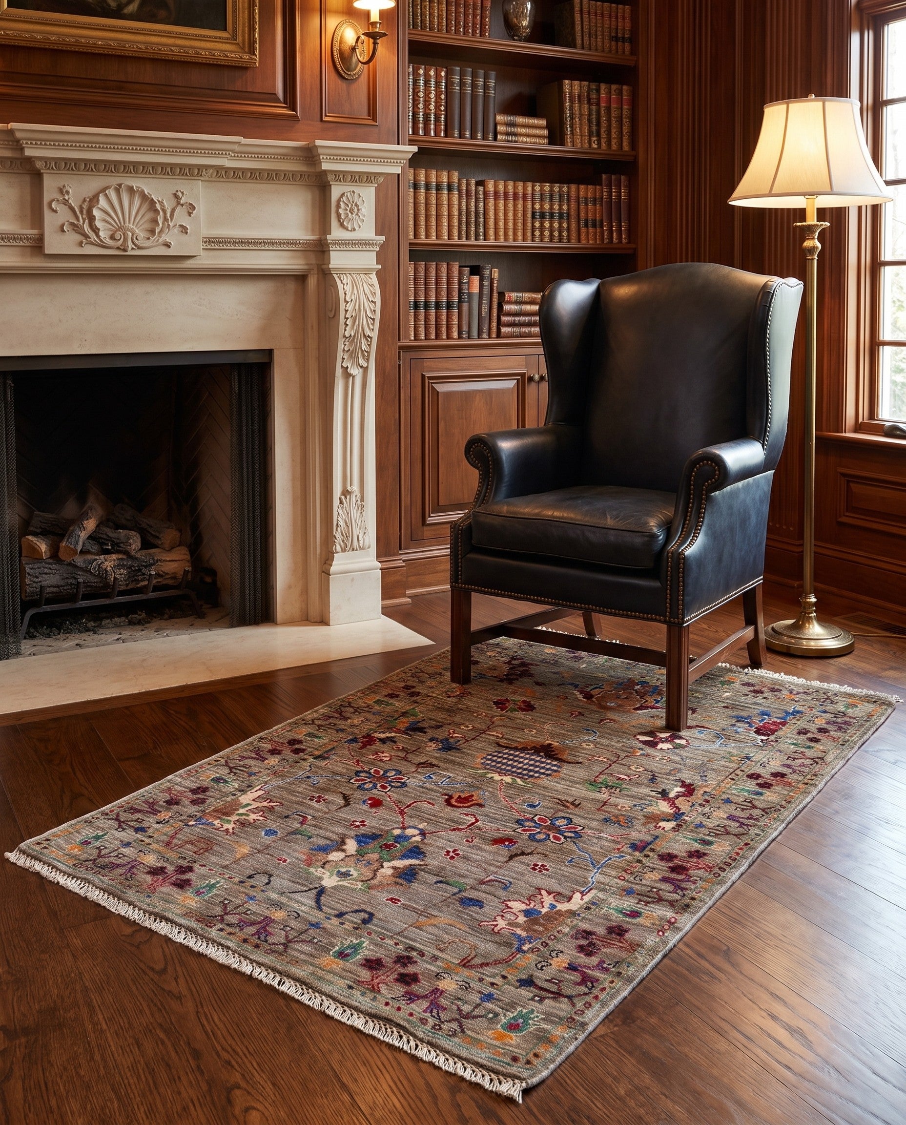 3' 2 x 4' 10 Hand Knotted Ariana Ziegler Rug