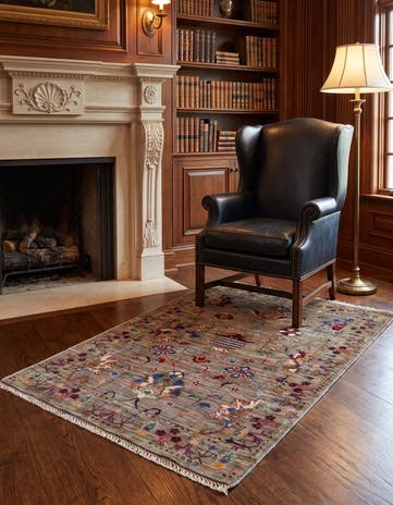3' 2 x 4' 10 Hand Knotted Ariana Ziegler Rug