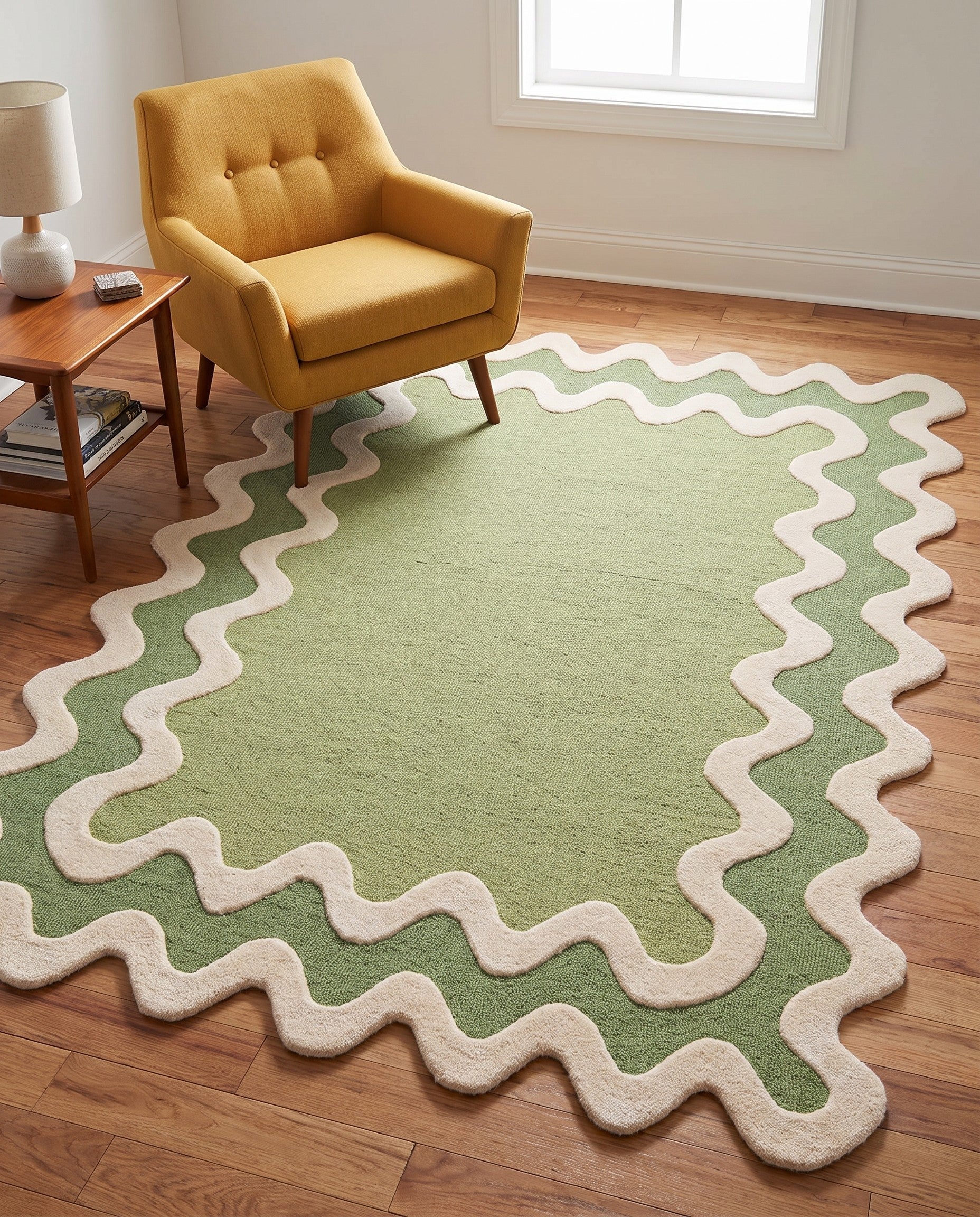 4' 1 x 6' 1 Happy Rugs Wiggles Wool