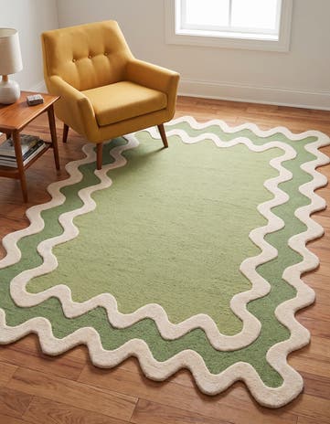 4' 1 x 6' 1 Happy Rugs Wiggles Wool