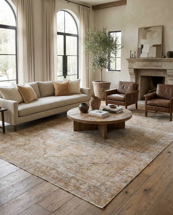 Detail image of 7' 10 x 10' 2 Hand Knotted Ultra Vintage Persian Wool Rug