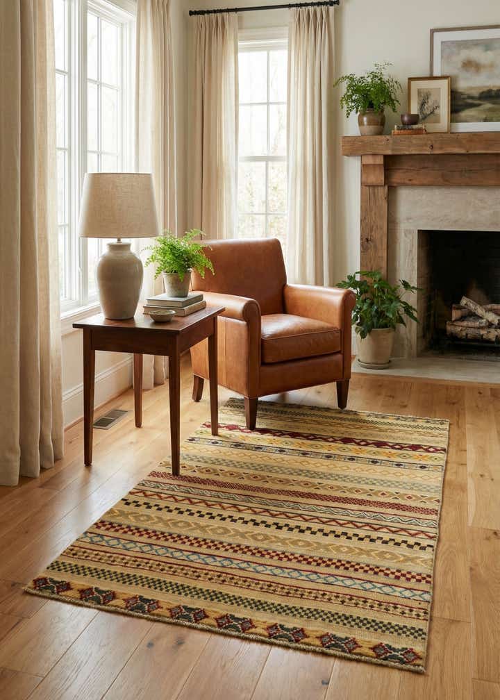 2' 8 x 4' 2 Hand Knotted Modern Ziegler Rug