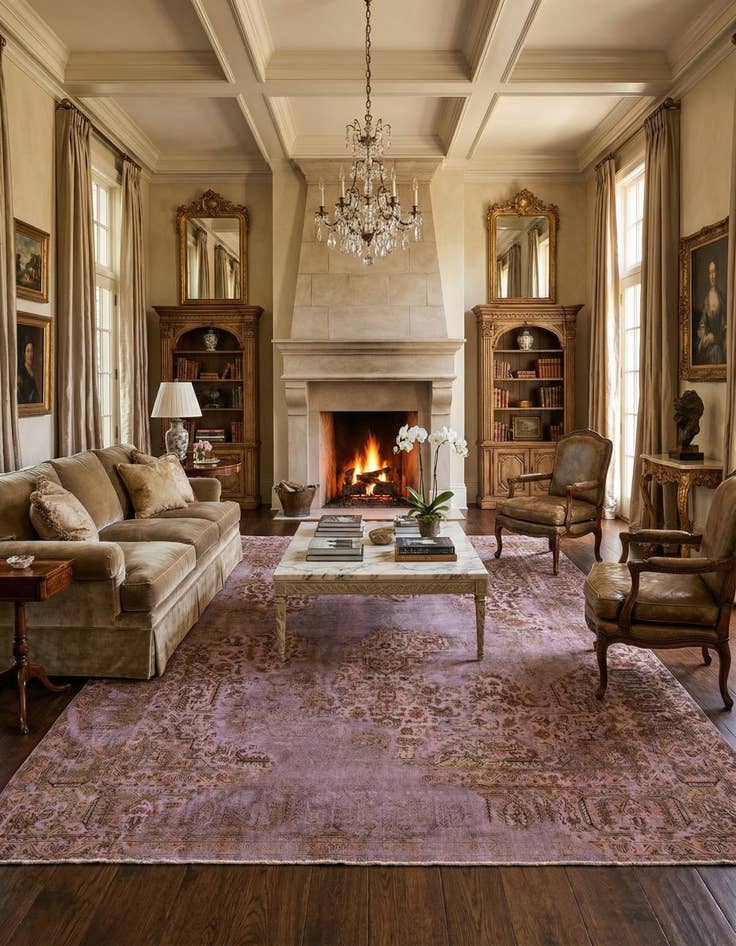 Detail image of 9' 9 x 12' 6 Vintage Royal Wool Rug