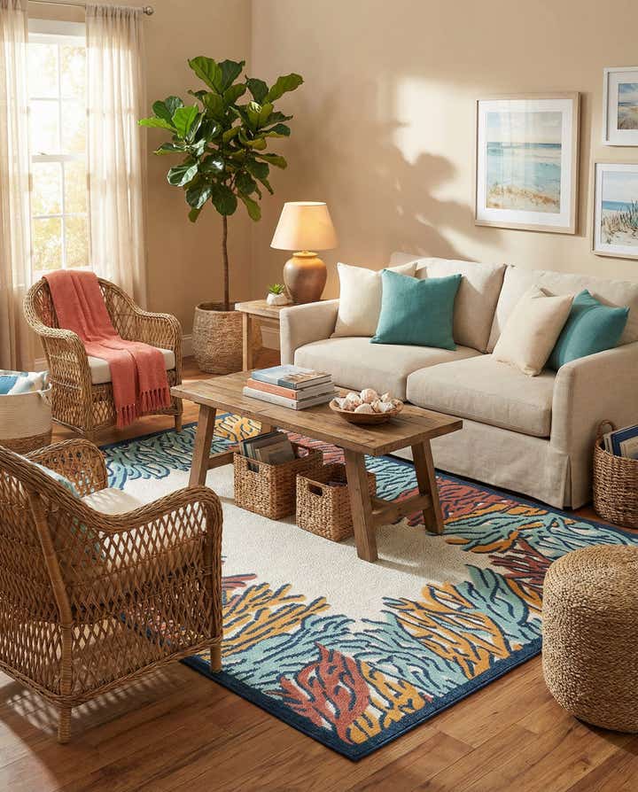 6' x 9' Easy-Clean Belize Indoor / Outdoor Rug