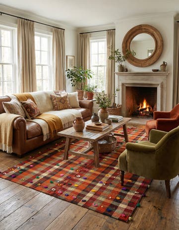 4' 10 x 7' 7 Jajim Wool Rug