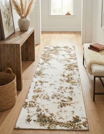 2' 7 x 9' Hand Knotted Ultra Vintage Persian Wool Runner Rug