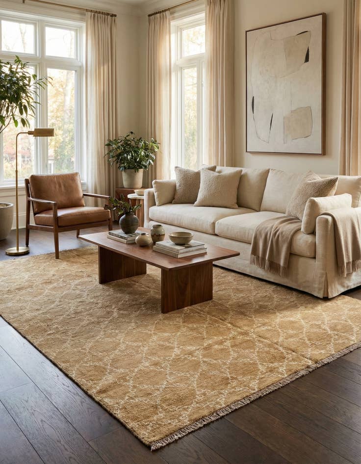 Detail image of 5' 5 x 7' 10  Hand Knotted Darya Wool Rug