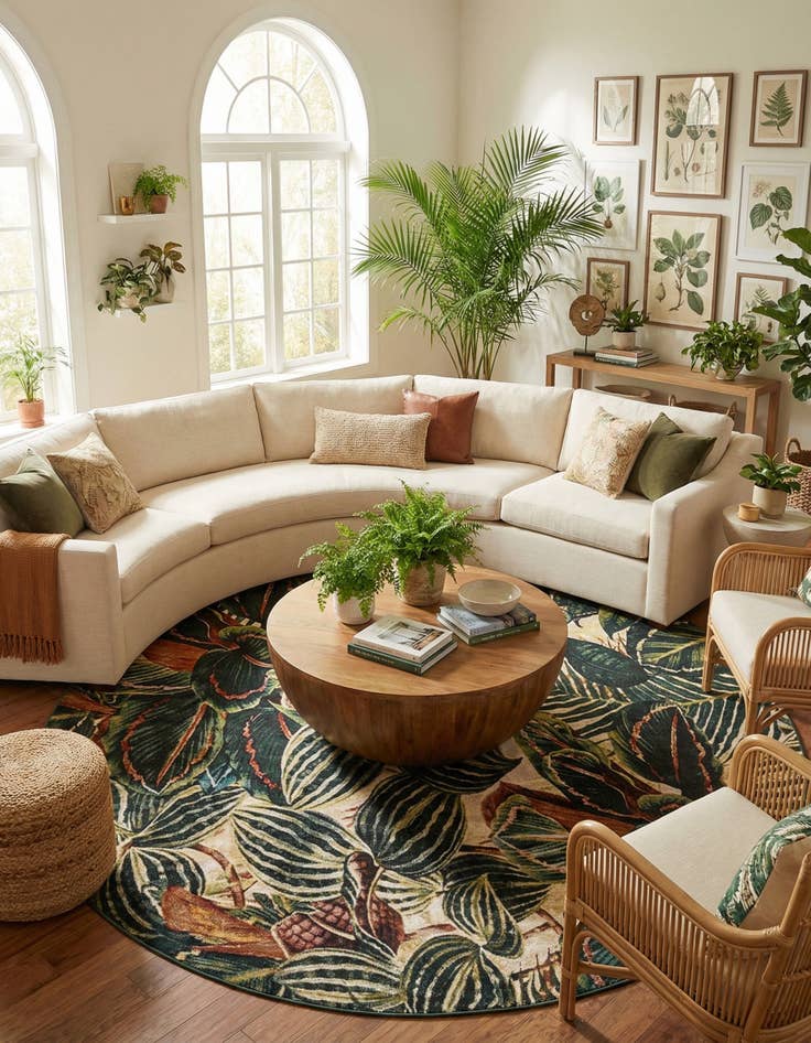 Detail image of 10' x 10' Blossom Round Rug