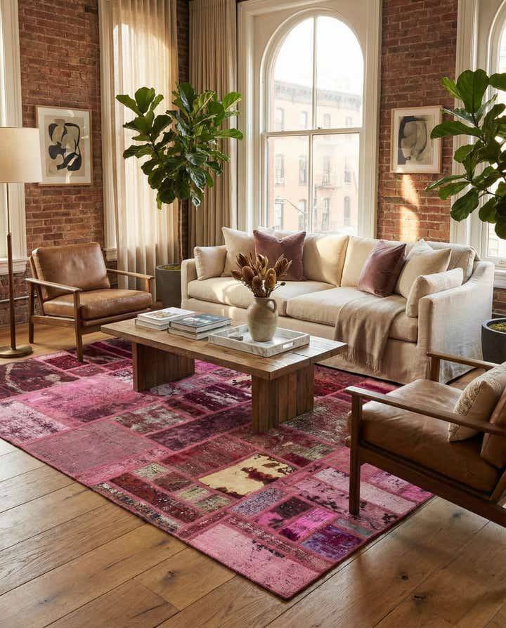 5' 10 x 7' 8 Hand Knotted Ultra Vintage Persian Wool Rug